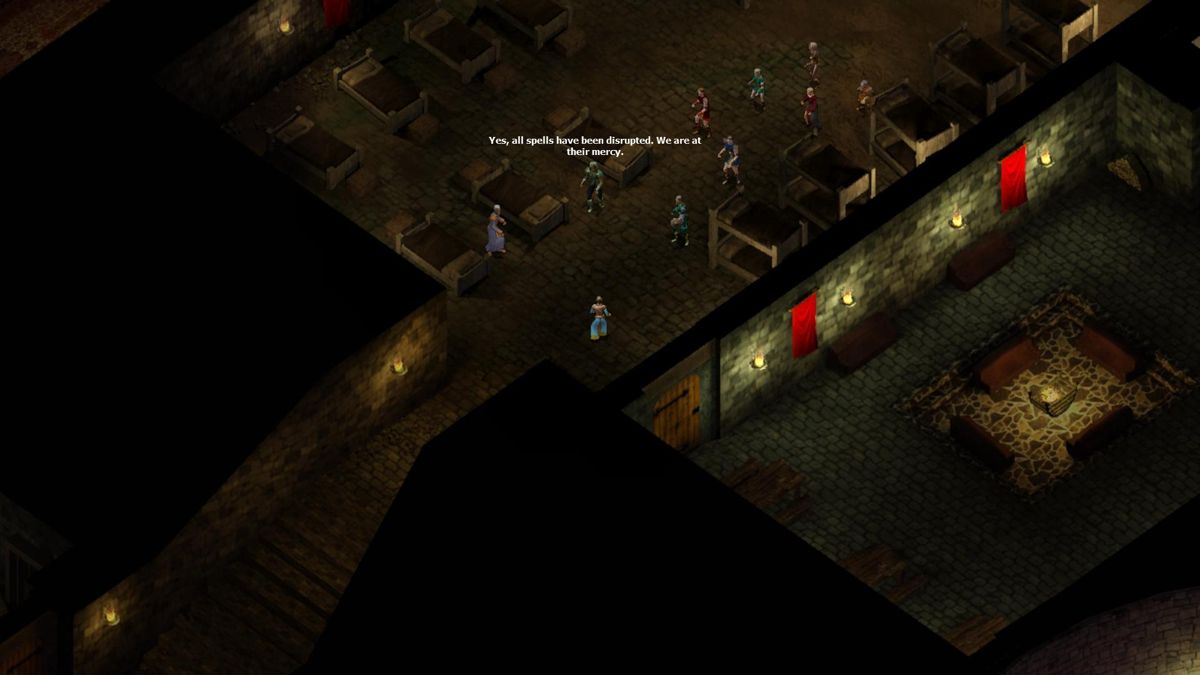 Baldur's Gate II: Enhanced Edition (Windows) screenshot: ...and features more NPCs, here some other area fighters