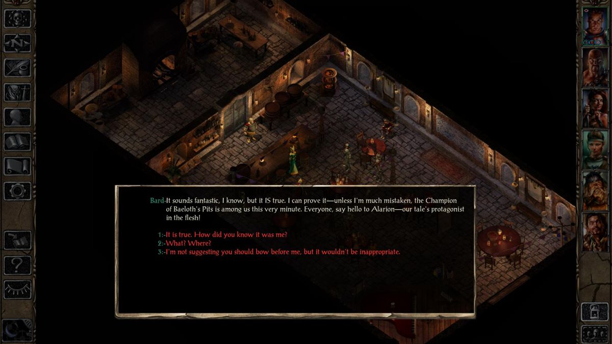 Baldur's Gate II: Enhanced Edition (Windows) screenshot: The start of Black Pits 2