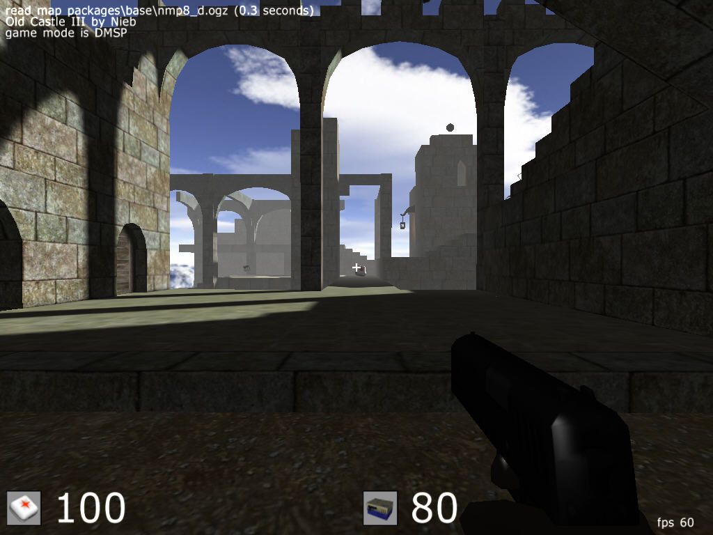 Cube 2: Sauerbraten (Windows) screenshot: Old Castle III map