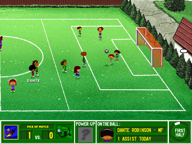 Backyard Soccer (Windows) screenshot: Well, that didn't work as well as I wanted it to.