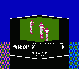 Tecmo Baseball (NES) screenshot: Celebration