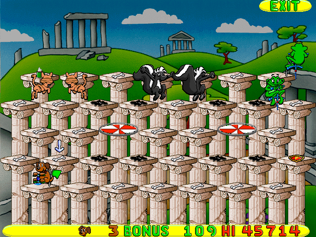 Putt-Putt and Pep's Dog on a Stick (Windows) screenshot: Here is the level in action.