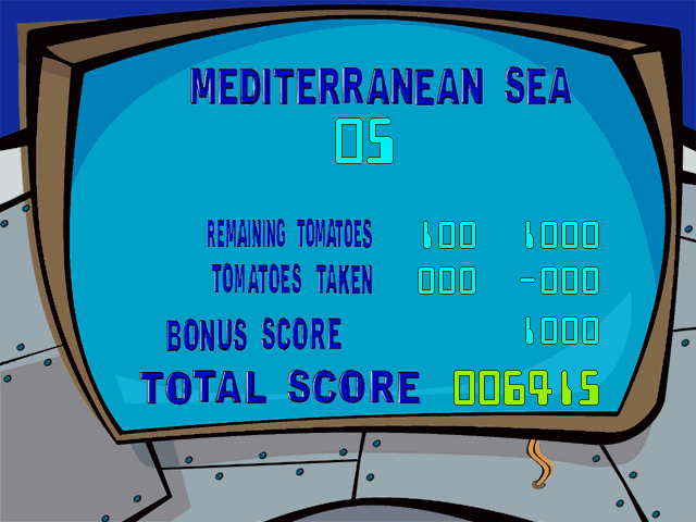 Spy Fox in Hold the Mustard (Windows) screenshot: The results screen.