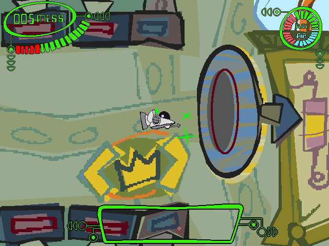 Spy Fox in Hold the Mustard (Windows) screenshot: Once again, attack the weak point.