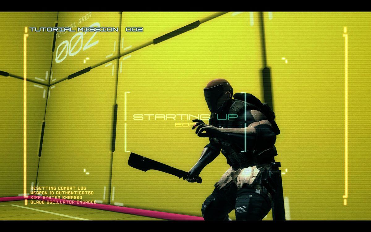 Metal Gear Rising: Revengeance (Windows) screenshot: As with every MGS game, VR training is essential.