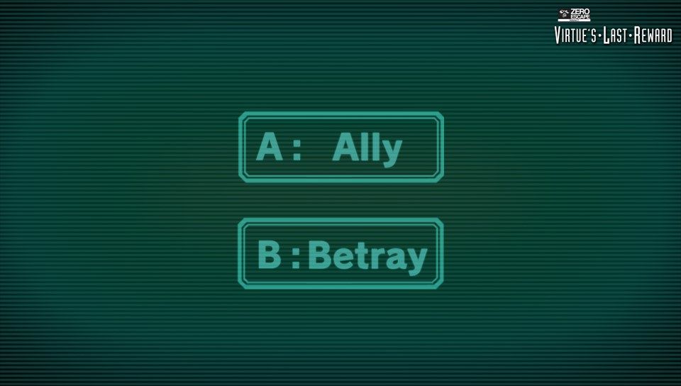 Screenshot of Zero Escape Volume 2 Virtue's Last Reward (PS Vita