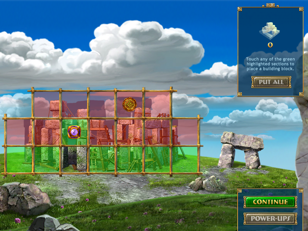 7 Wonders II (iPad) screenshot: Building Stonehenge