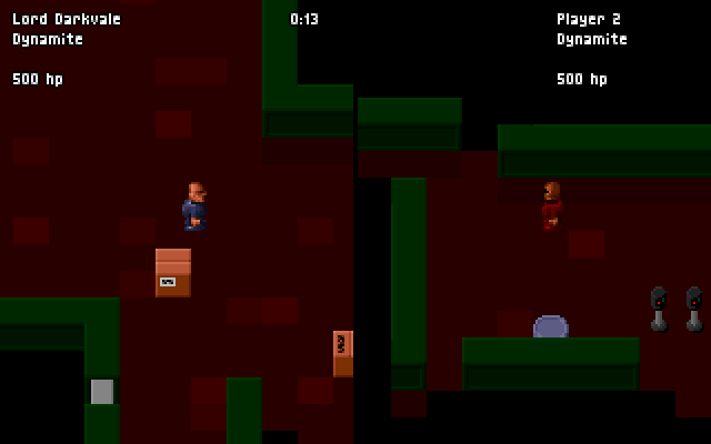 C-Dogs (DOS) screenshot: 2-Player Mode
