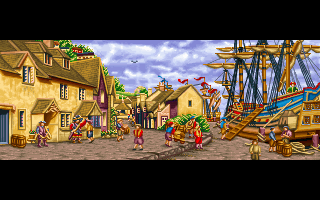 High Seas Trader (DOS) screenshot: Intro Screen