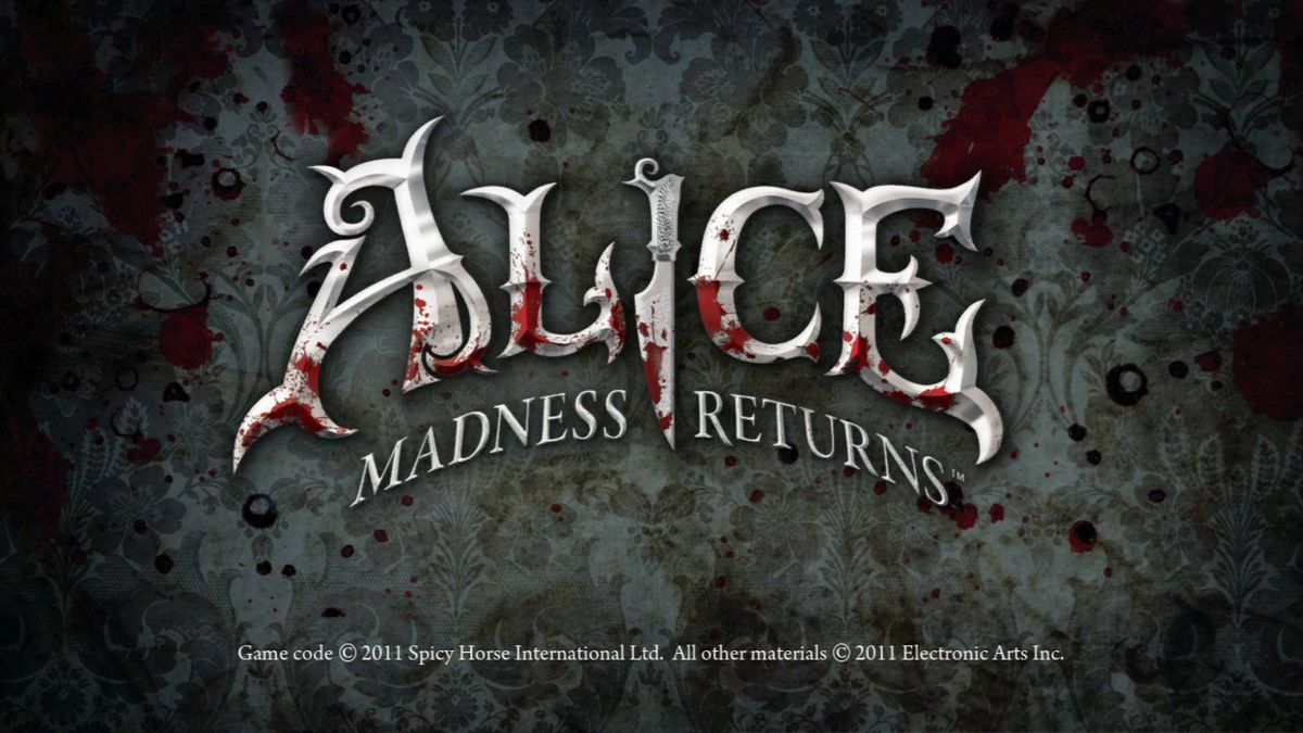 Alice: Madness Returns (PlayStation 3) screenshot: Main title