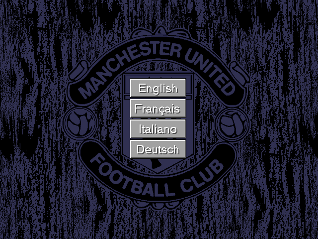 Manchester United Premier League Champions (DOS) screenshot: This game is multilingual
