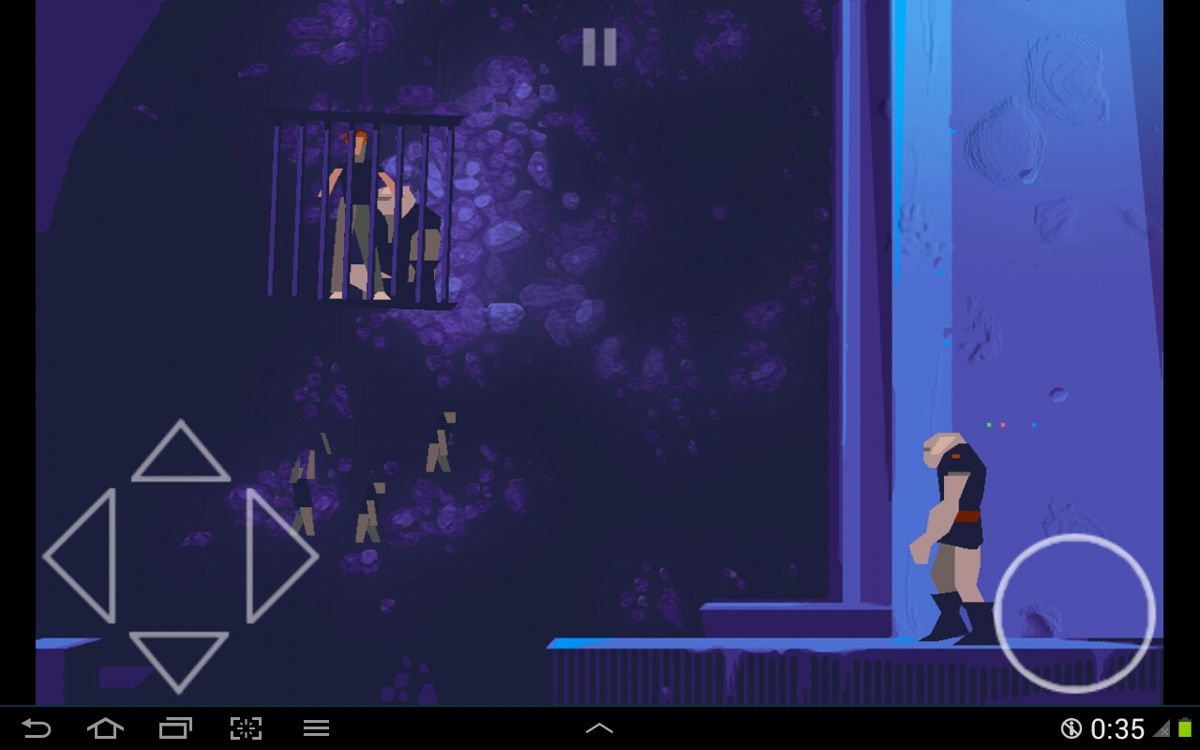 Another World: 20th Anniversary Edition (Android) screenshot: The cage