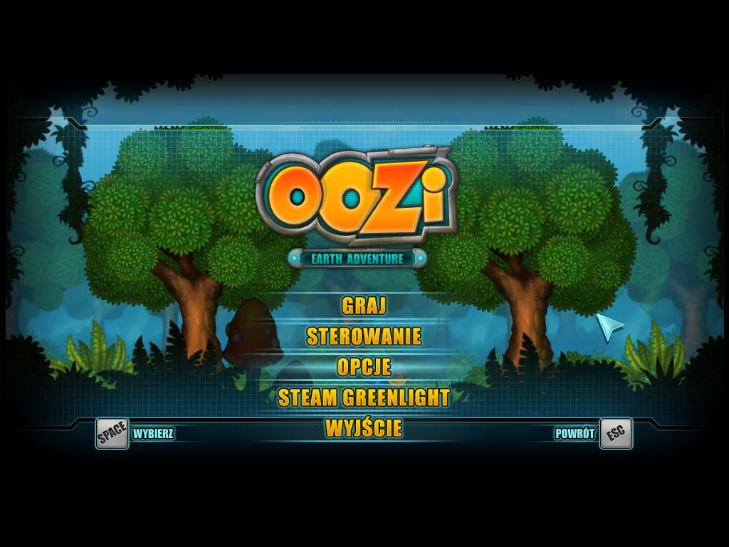 Oozi: Earth Adventure (Windows) screenshot: Title screen