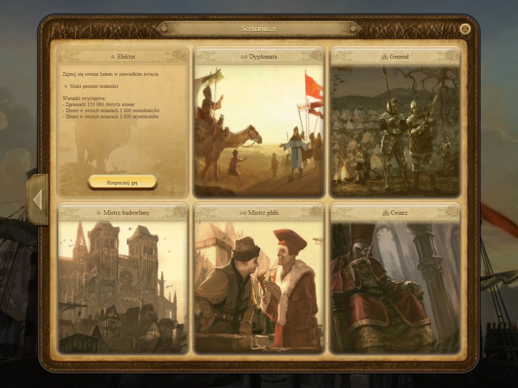 Dawn of Discovery (Windows) screenshot: Select scenario