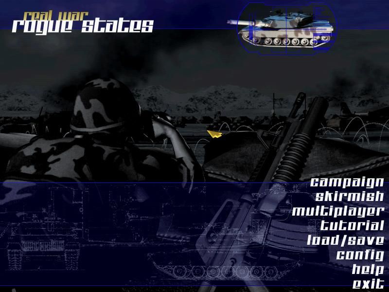 Real War: Rogue States (Windows) screenshot: Main screen