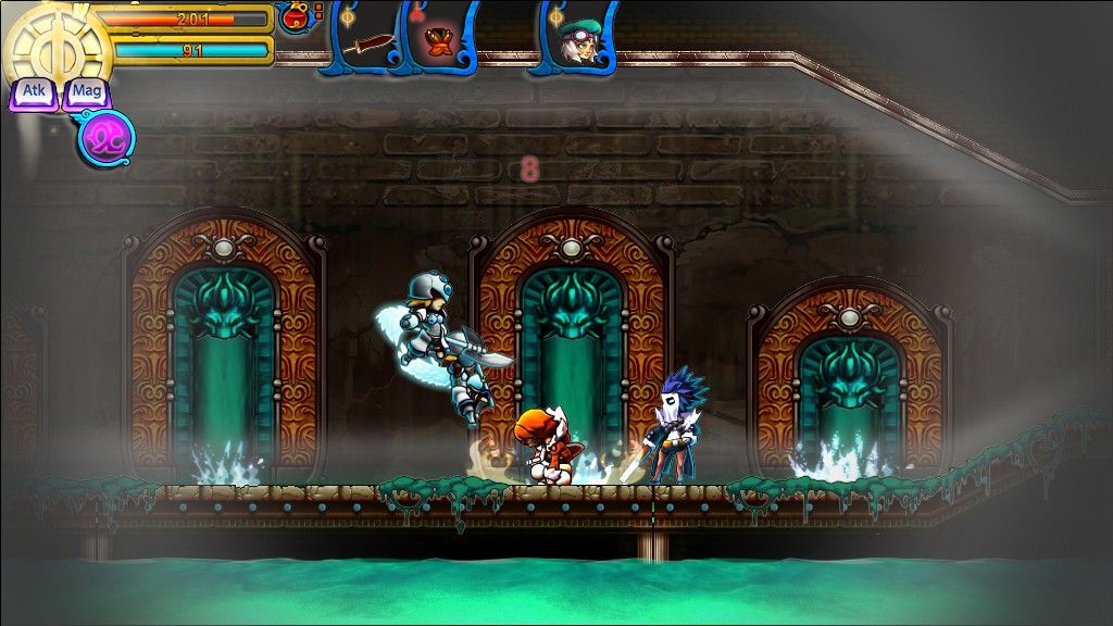 Valdis Story: Abyssal City (Windows) screenshot: The sewers. Because a game is not complete without sewers