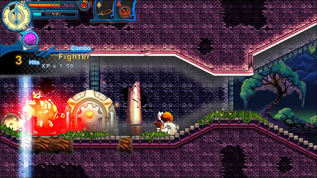 Valdis Story: Abyssal City (Windows) screenshot: Some enemies explode after being defeated
