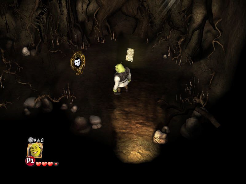 Shrek Forever After: The Final Chapter (Windows) screenshot: Beneath a tree