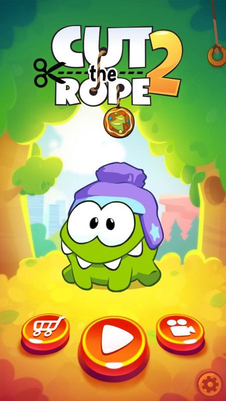 Cut the Rope 2 (iPhone) screenshot: Title Screen