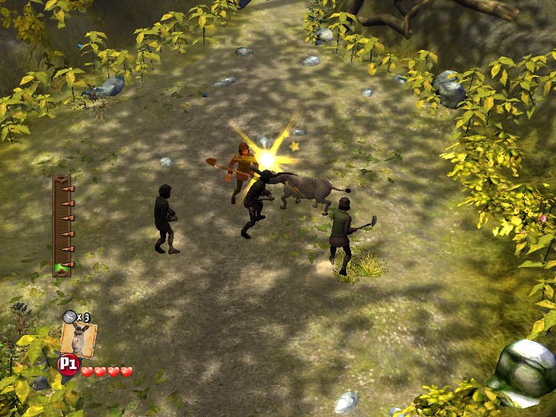 Shrek Forever After: The Final Chapter (Windows) screenshot: Donkey's attack!