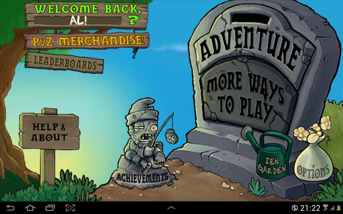 Screenshot of Plants vs. Zombies (Android, 2009) - MobyGames