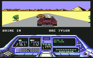 Techno Cop (Commodore 64) screenshot: Arrest Mac Tyson