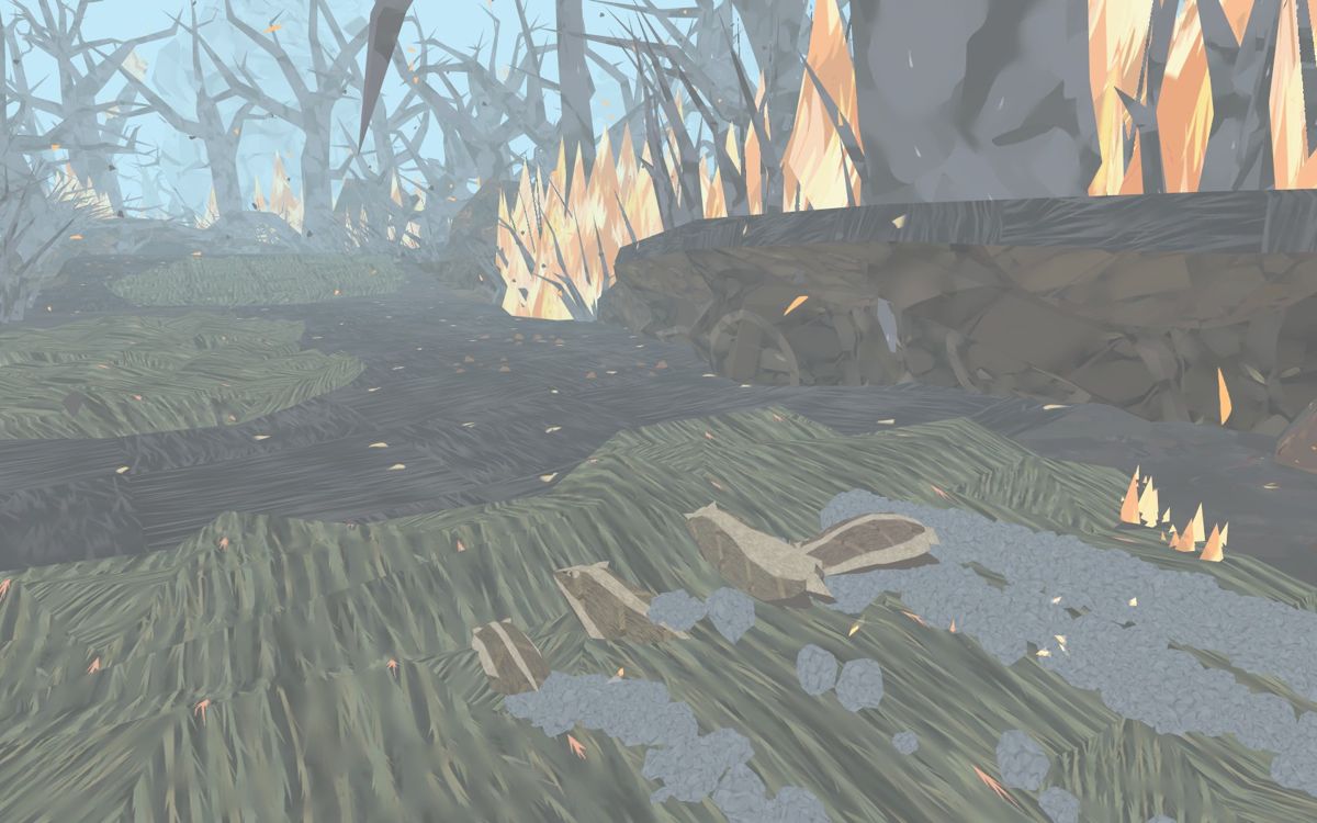 Shelter (Windows) screenshot: Long grass might not be the ideal shelter right here