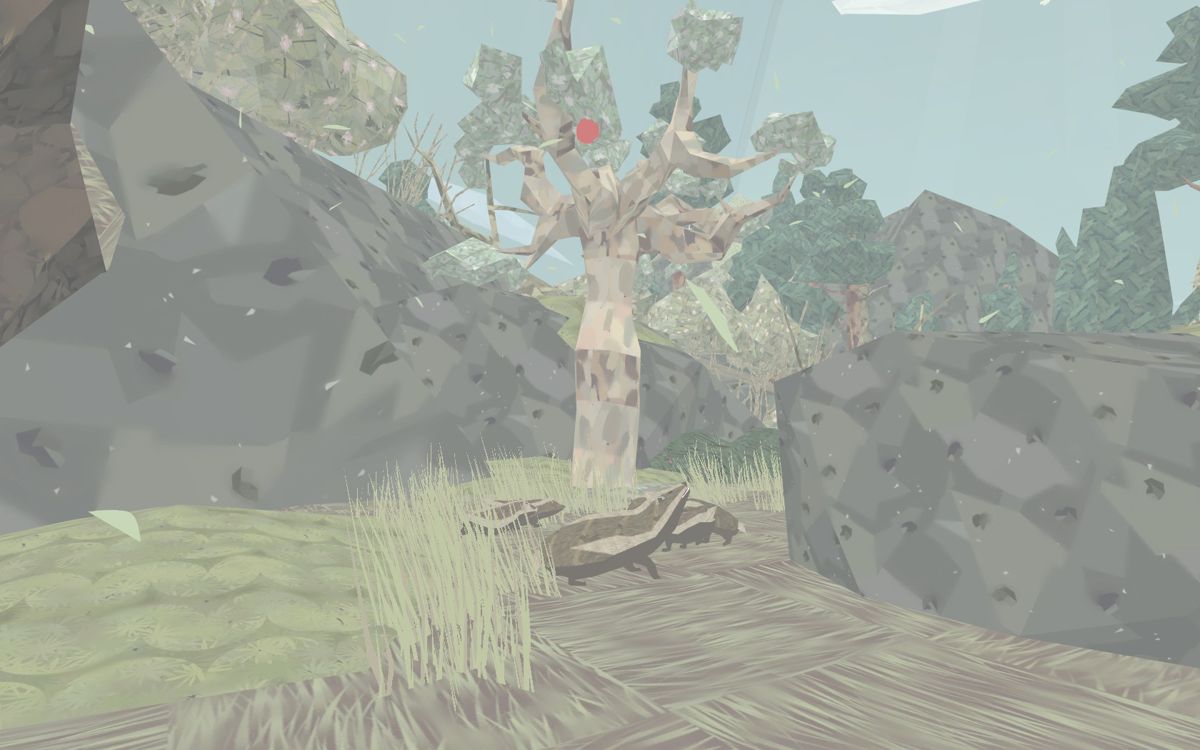 Shelter (Windows) screenshot: Apples can be knocked down from trees