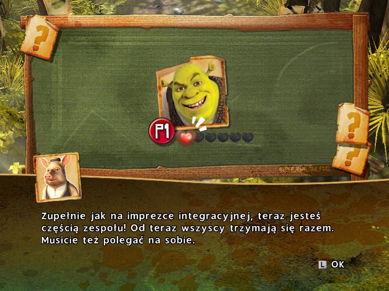 Shrek Forever After: The Final Chapter (Windows) screenshot: Tips from game