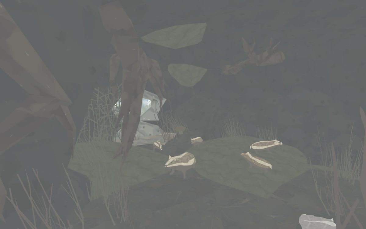 Shelter (Windows) screenshot: Starting out in the burrow