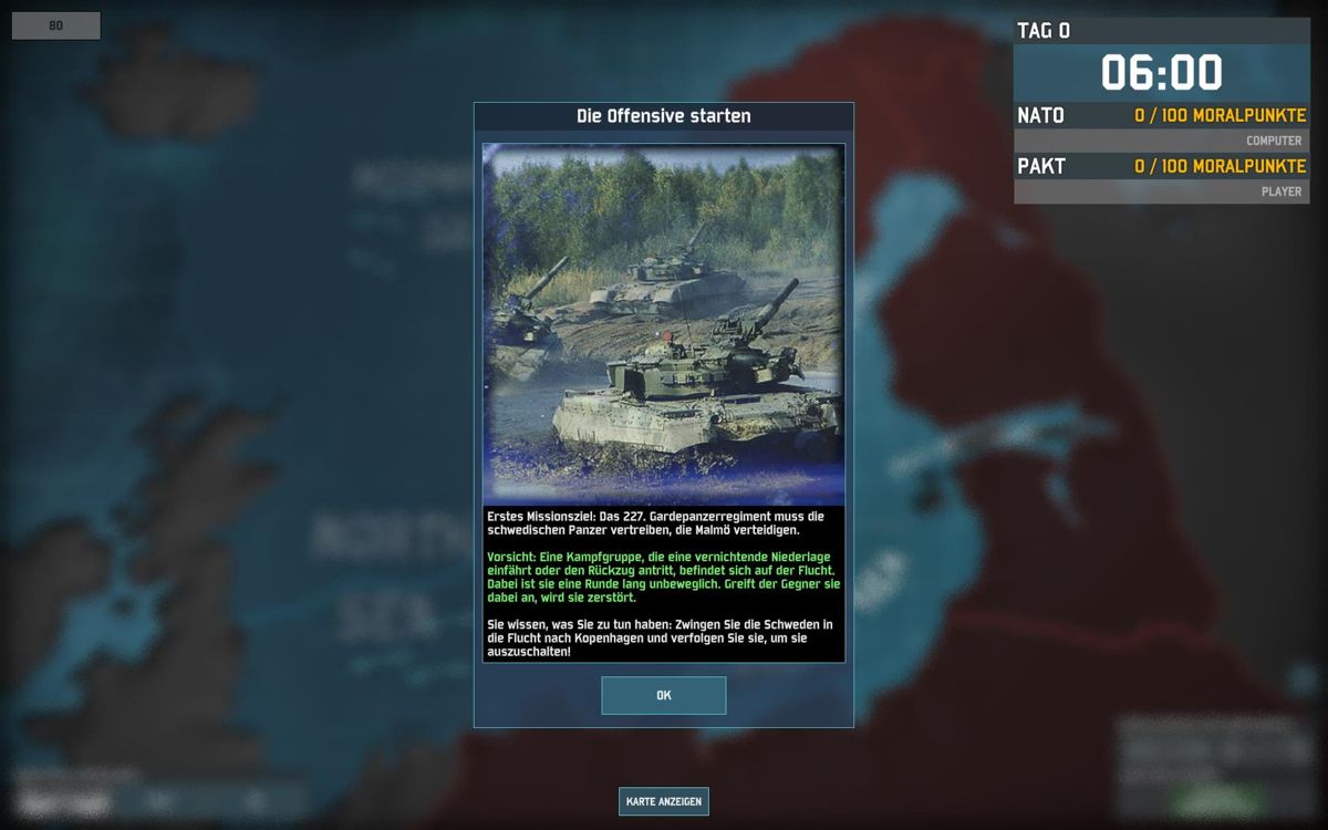 Wargame: AirLand Battle (Windows) screenshot: Mission Briefing
