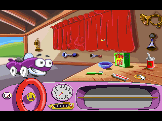 Screenshot of Putt-Putt Joins the Parade (Windows 16-bit, 1992) - MobyGames