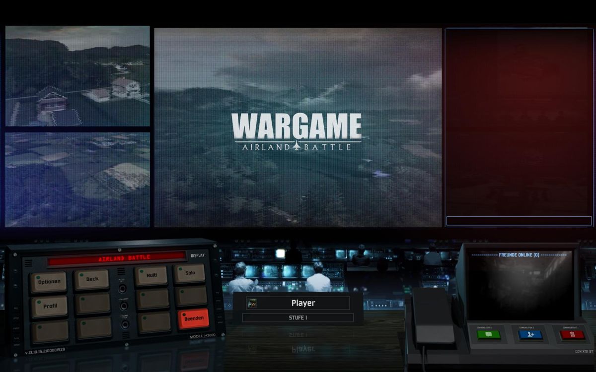 Wargame: AirLand Battle (Windows) screenshot: Main Screen