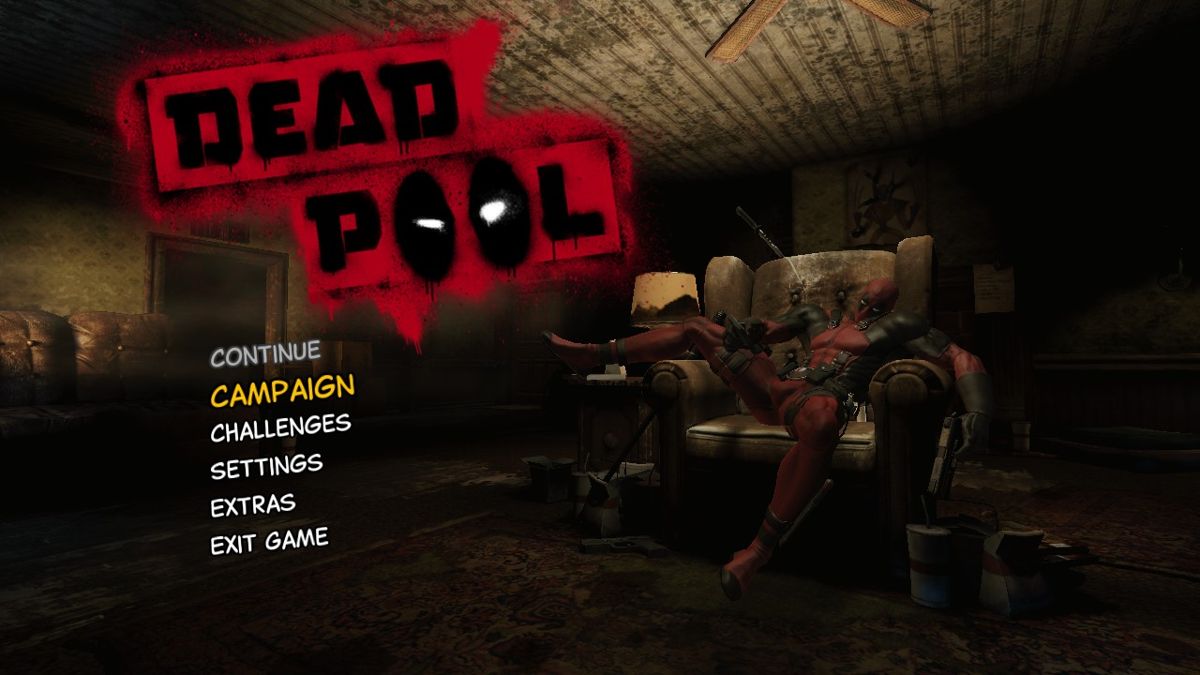 Deadpool (Windows) screenshot: Look, a title screen!