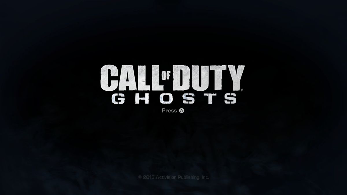 Call of Duty: Ghosts (Wii U) screenshot: Title Screen