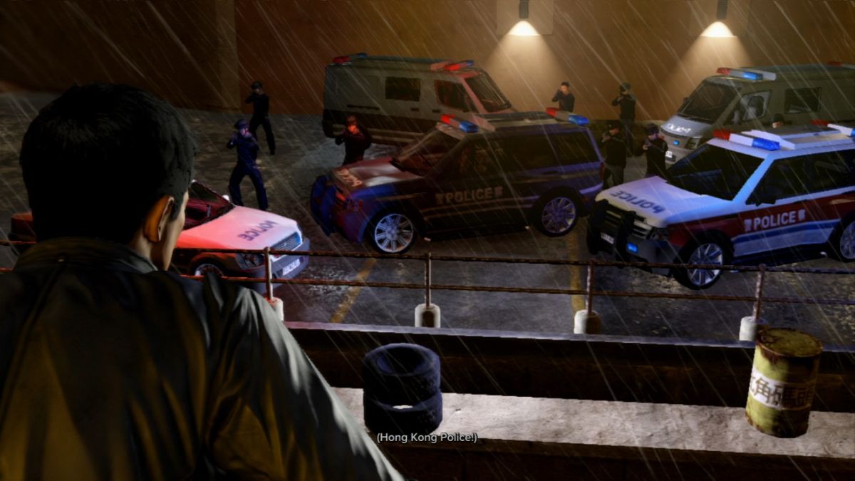 Sleeping Dogs (PlayStation 3) screenshot: Looks like the end of the line.
