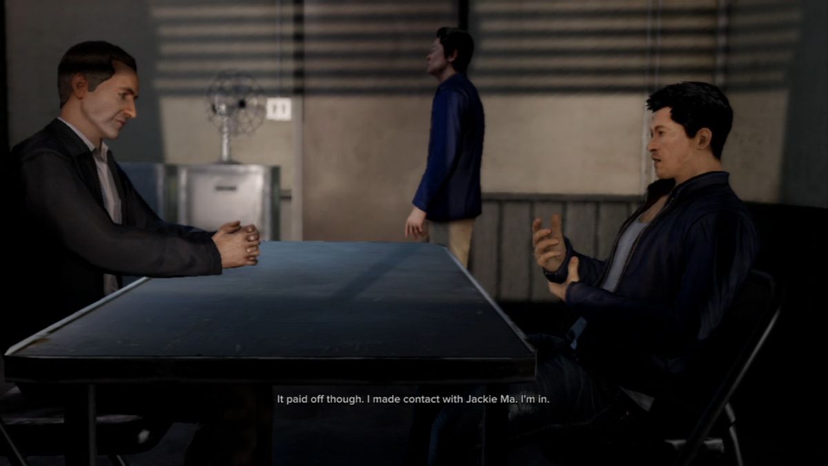 Sleeping Dogs (PlayStation 3) screenshot: Busted... but wait, you are in fact an undercover cop.