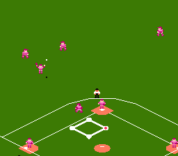 Tecmo Baseball (NES) screenshot: Shallow Fly