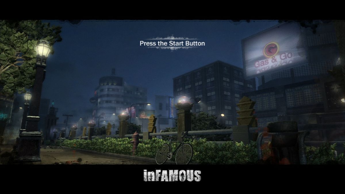 inFAMOUS (PlayStation 3) screenshot: Starting a new game.