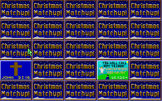 Christmas Matchup (DOS) screenshot: These items do not match.