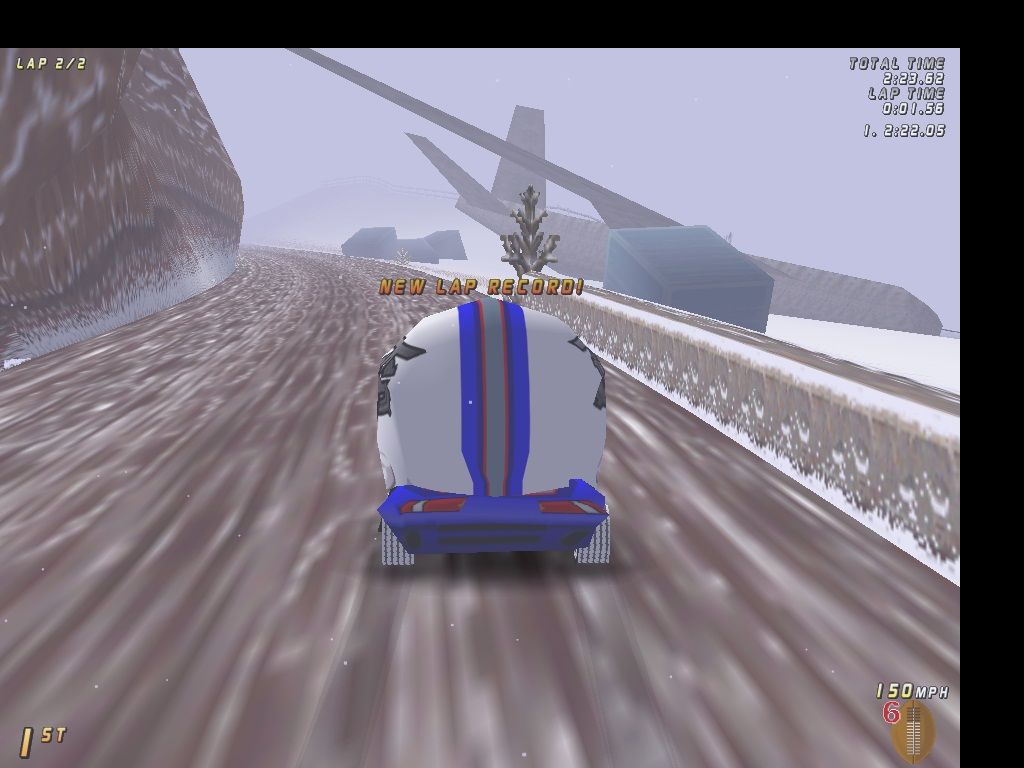 Boss Rally (Windows) screenshot: Helmet Car (bonus) before "22 Jump Street".