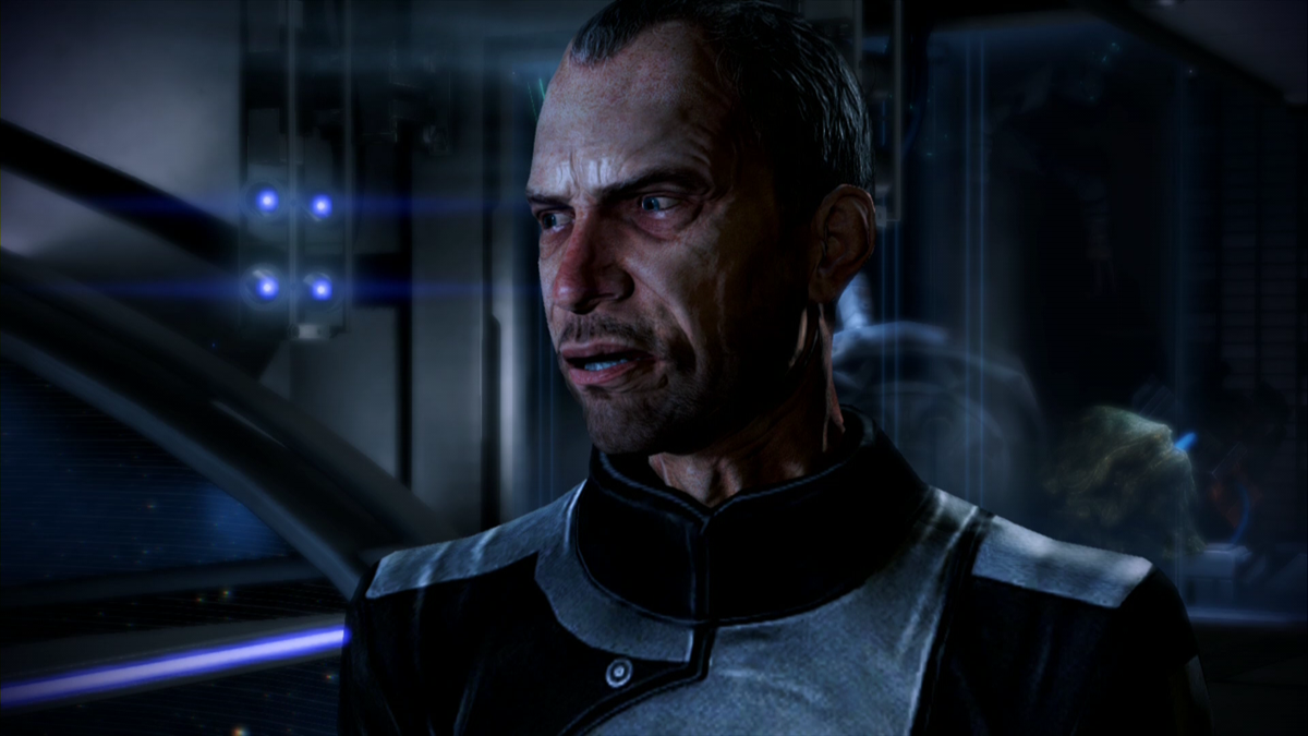 Mass Effect 3: Leviathan (Xbox 360) screenshot: Talking to Dr. Garret Bryson.