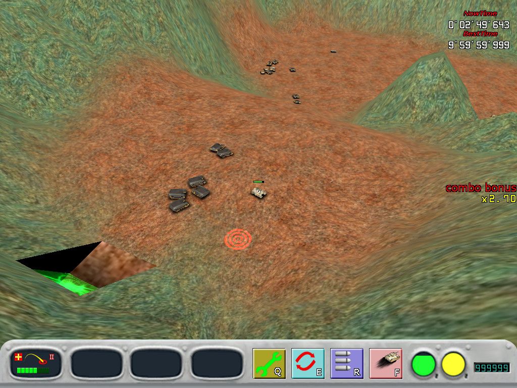War of Tank (Windows) screenshot: The tunnel to the next level is closed, there are still enemies alive