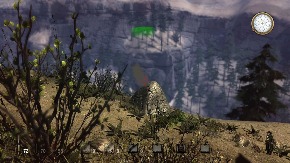 Call of Juarez (Xbox 360) screenshot: Enemies will often hide behind the covers.
