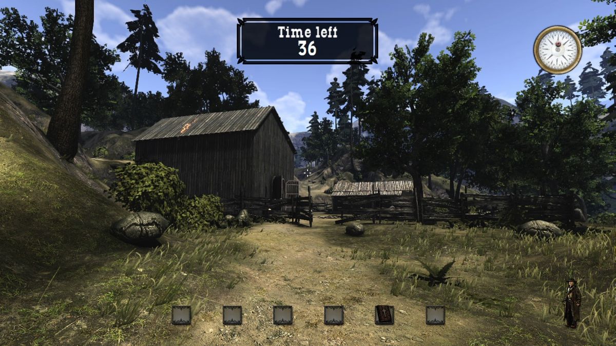 Call of Juarez (Xbox 360) screenshot: Race against time to find out what happened at the nearby farm.