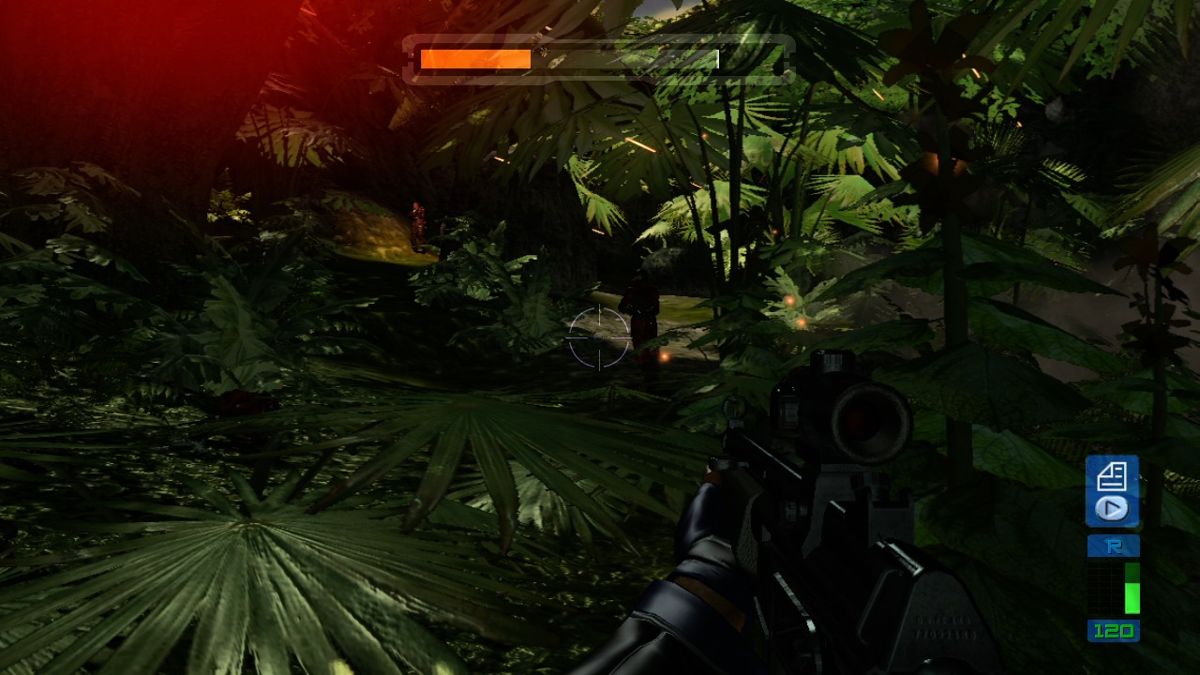 Perfect Dark Zero (Xbox 360) screenshot: Protect your plane at all cost.