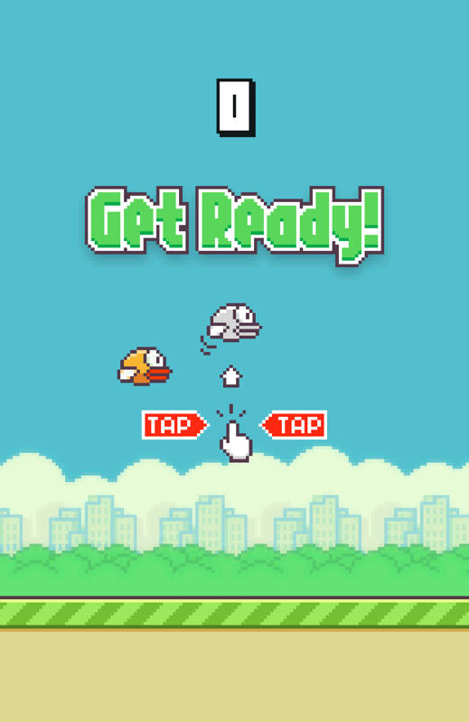 Flappy Bird (Android) screenshot: Instructions