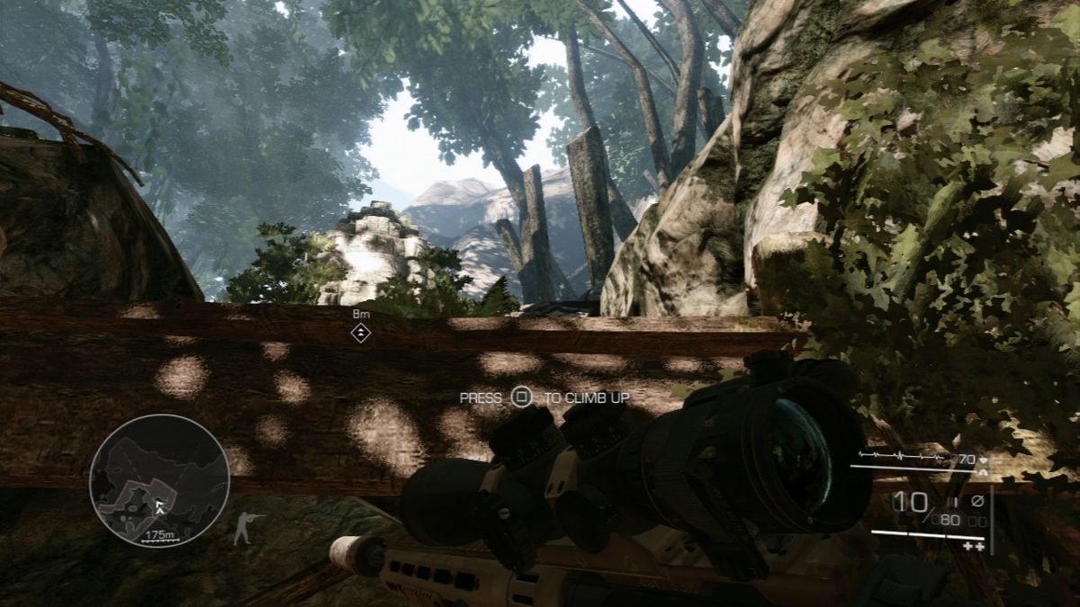 Sniper: Ghost Warrior 2 (PlayStation 3) screenshot: You will be prompted at places where you can climb on to.