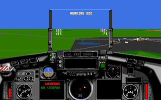 Strike Aces (DOS) screenshot: Free Flight