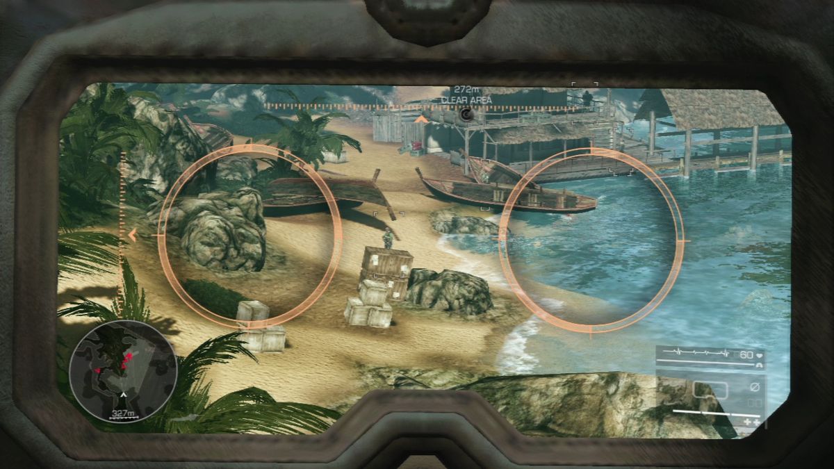 Sniper: Ghost Warrior 2 (PlayStation 3) screenshot: Use your binoculars to mark targets.